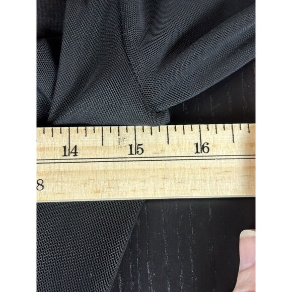 AFRM Kellen Cut Out Dress Black Small Mesh Sheer Long Sleeve Maxi - Picture 4 of 13